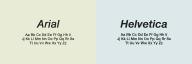 Arial vs Helvetica