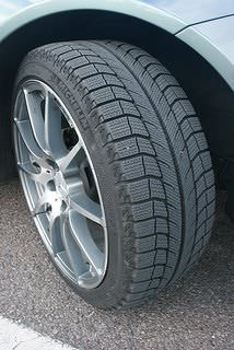 A Michelin winter tire