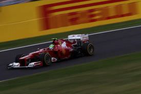 Scuderia Ferrari on a track race