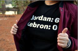 A LeBron vs James T-shirt