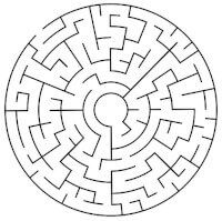 A circular maze