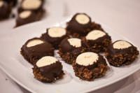 Mini whiskey bacon gelato pops at 2012's Baconfest Chicago.