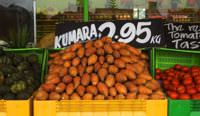 Kumara (sweet potato) in New Zealand.