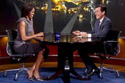 First Lady Michelle Obama on The Colbert Report